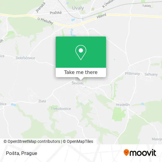 Карта Pošta