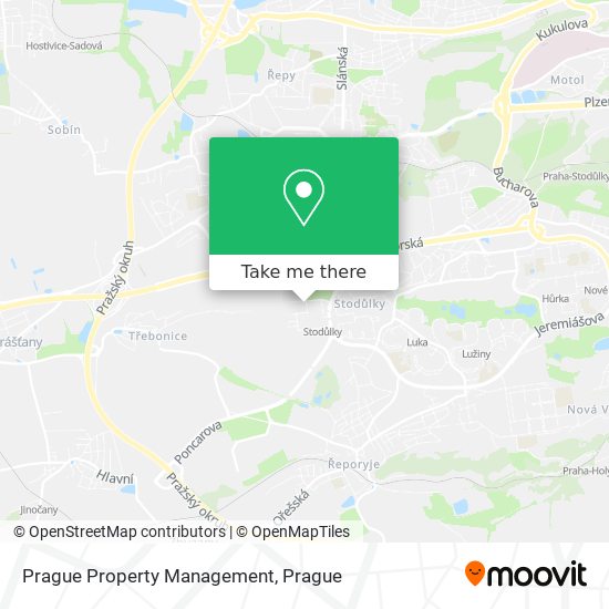 Prague Property Management map