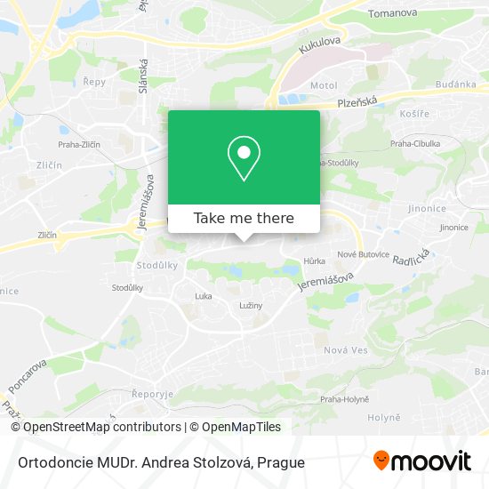 Ortodoncie MUDr. Andrea Stolzová map