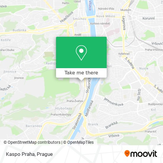 Kaspo Praha map