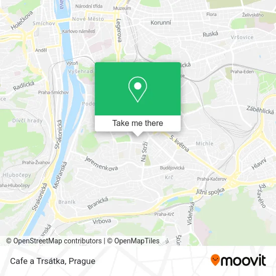 Карта Cafe a Trsátka