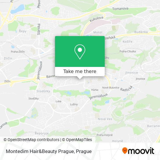 Montedim Hair&Beauty Prague map