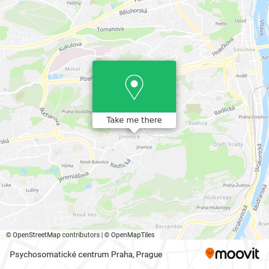 Карта Psychosomatické centrum Praha