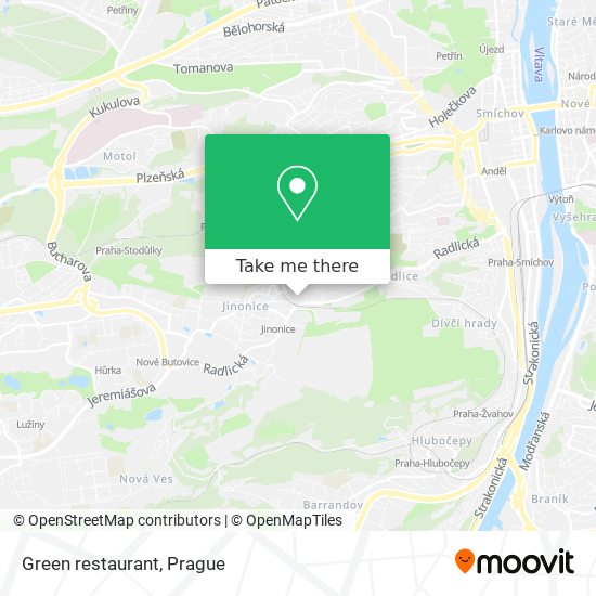 Green restaurant map