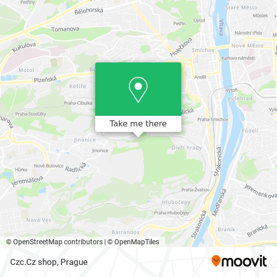 Czc.Cz shop map