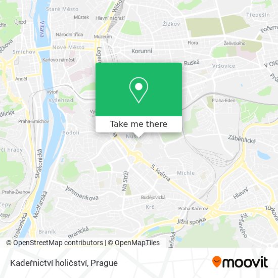 Kadeřnictví holičství map