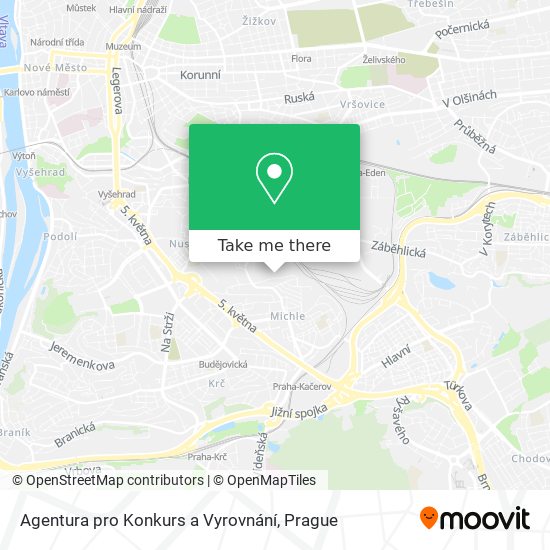 Agentura pro Konkurs a Vyrovnání map