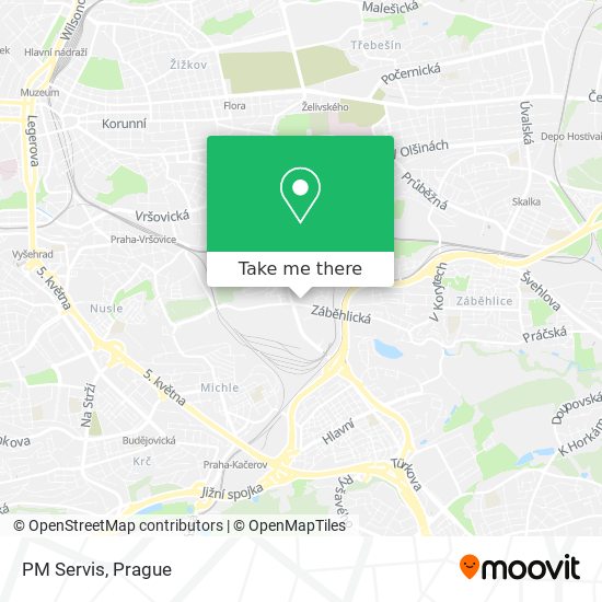 PM Servis map