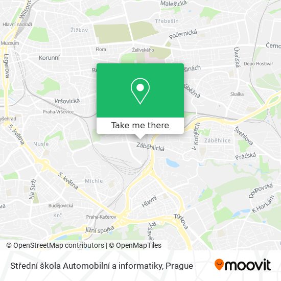 Střední škola Automobilní a informatiky map