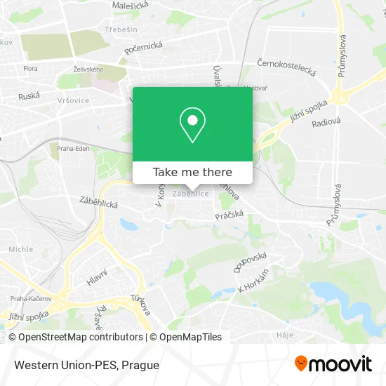 Карта Western Union-PES