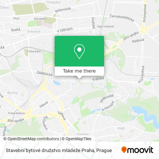 Stavební bytové družstvo mládeže Praha map