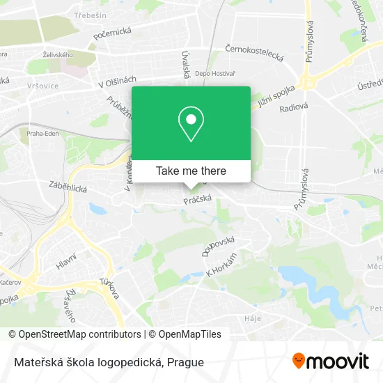 Карта Mateřská škola logopedická