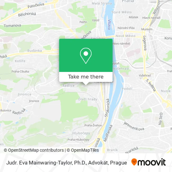 Карта Judr. Eva Mainwaring-Taylor, Ph.D., Advokát