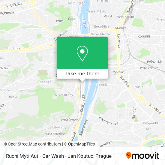 Rucni Myti Aut - Car Wash - Jan Koutuc map