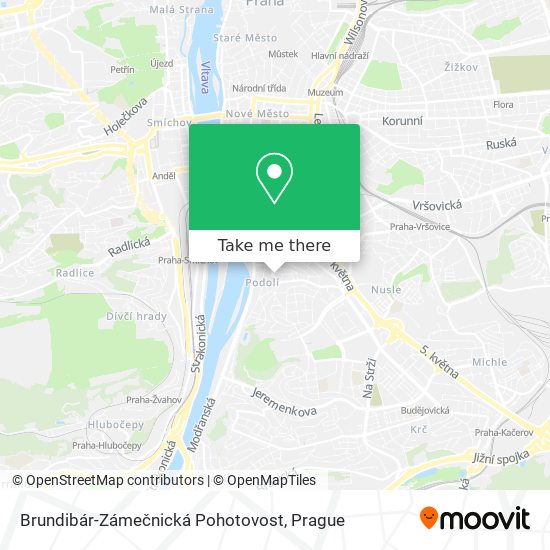 Brundibár-Zámečnická Pohotovost map