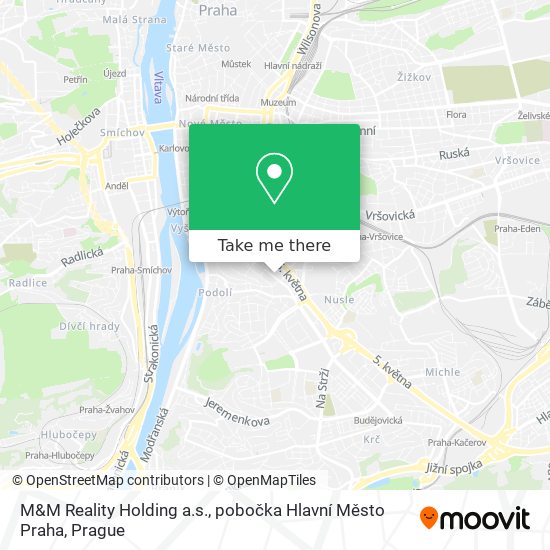 M&M Reality Holding a.s., pobočka Hlavní Město Praha map