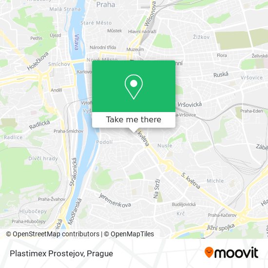 Plastimex Prostejov map