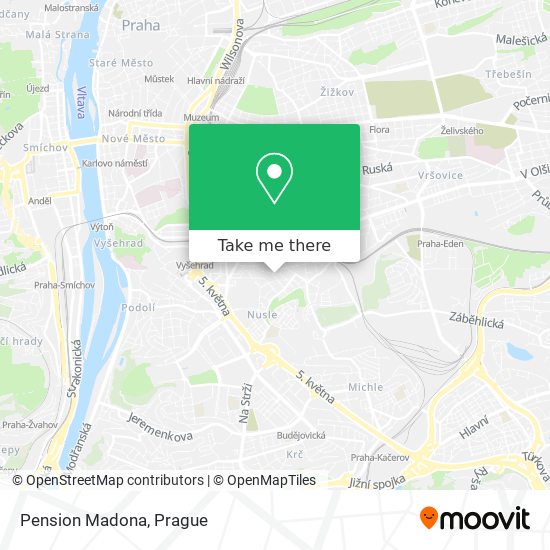 Pension Madona map