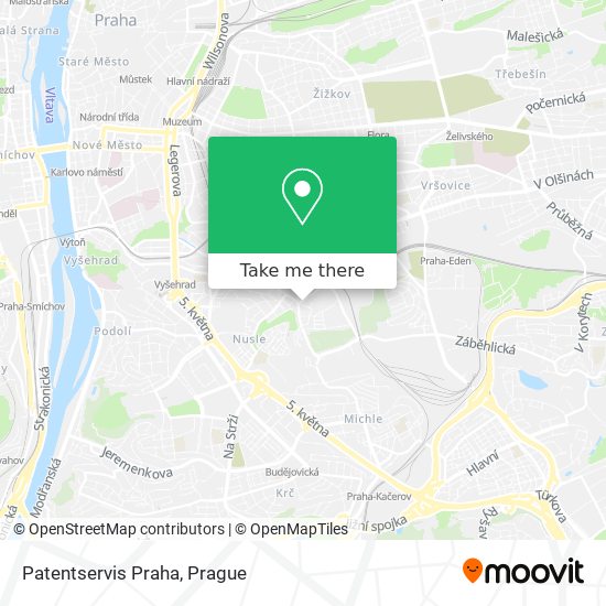 Patentservis Praha map