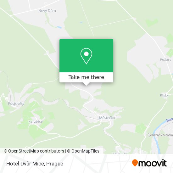 Hotel Dvůr Míče map