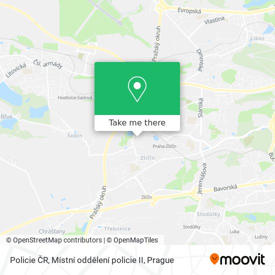 Policie ČR, Místní oddělení policie II map
