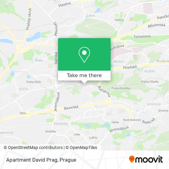 Apartment David Prag map