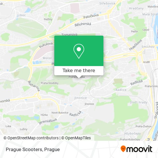 Карта Prague Scooters