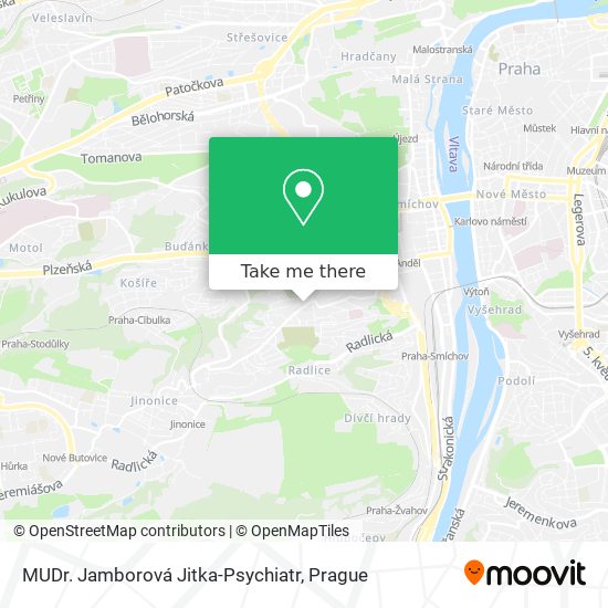 MUDr. Jamborová Jitka-Psychiatr map