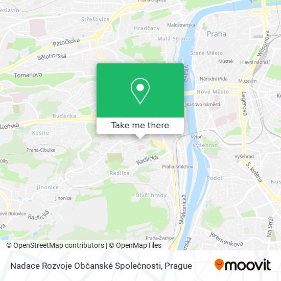 Nadace Rozvoje Občanské Společnosti map