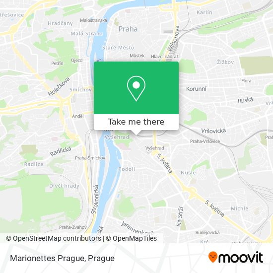 Карта Marionettes Prague