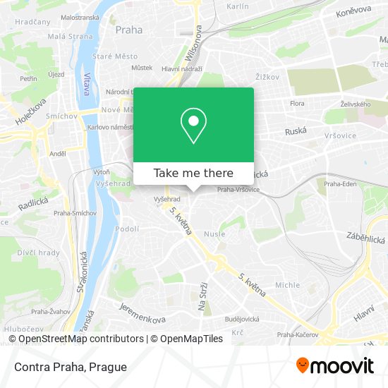 Contra Praha map