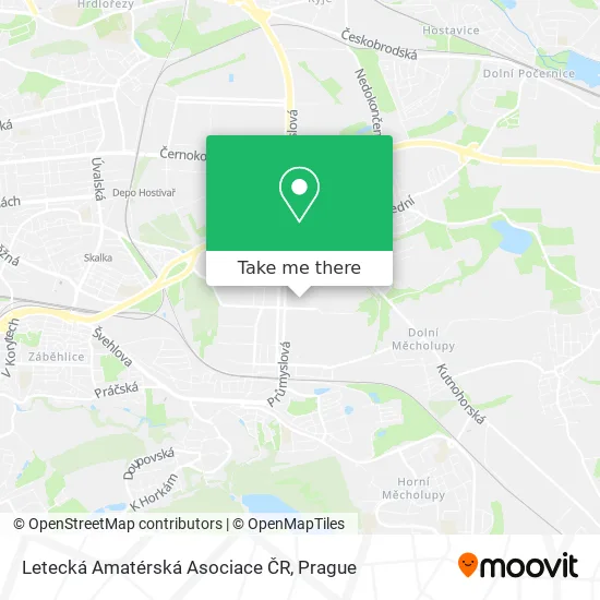Карта Letecká Amatérská Asociace ČR