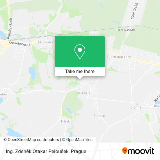 Карта Ing. Zdeněk Otakar Peloušek