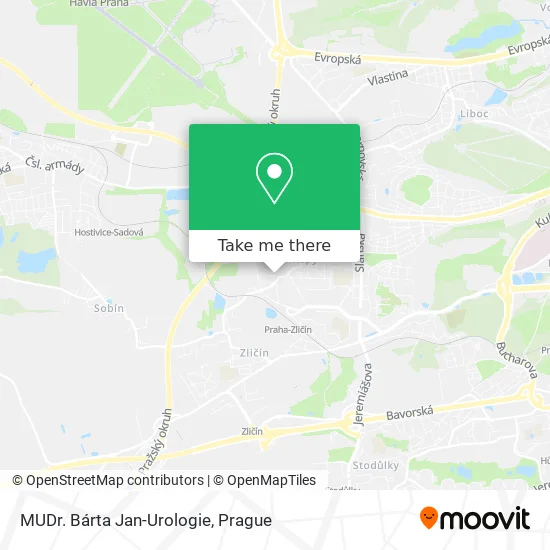 Карта MUDr. Bárta Jan-Urologie
