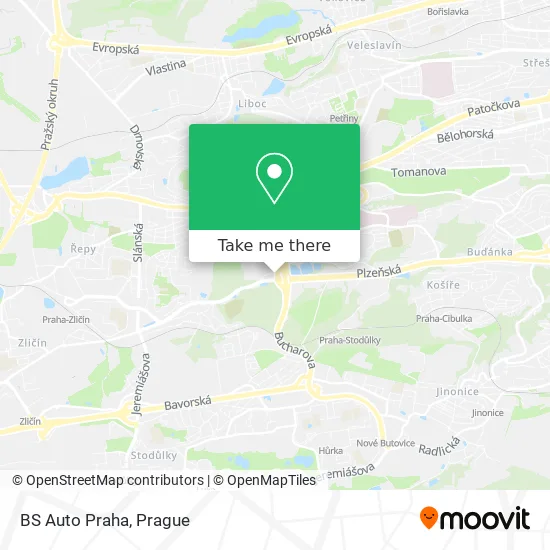 Карта BS Auto Praha