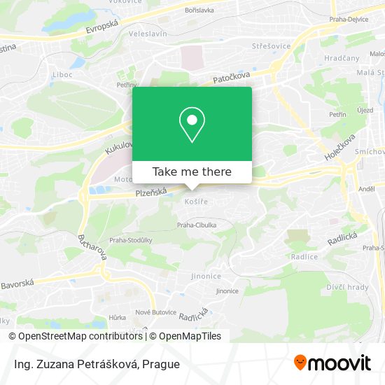 Ing. Zuzana Petrášková map