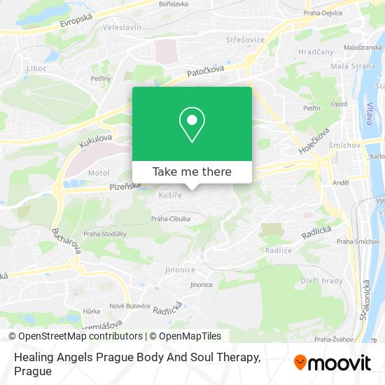 Карта Healing Angels Prague Body And Soul Therapy