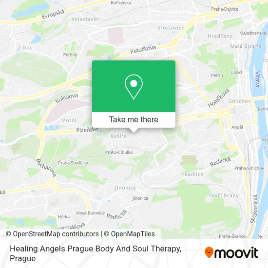 Карта Healing Angels Prague Body And Soul Therapy