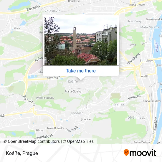 Карта Košíře