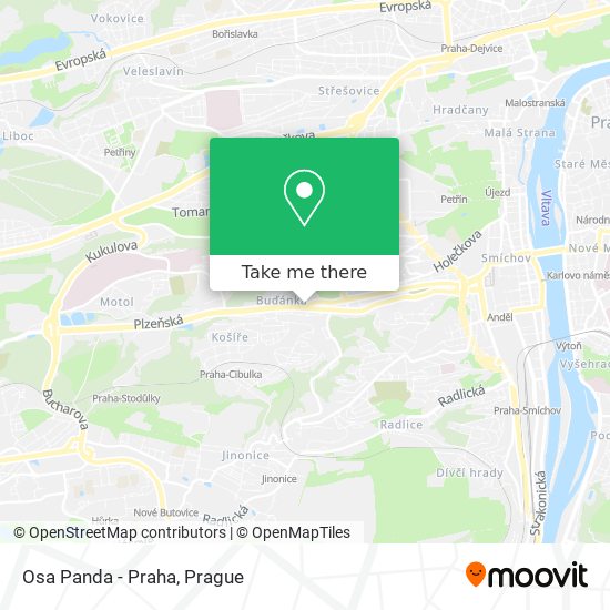 Osa Panda - Praha map