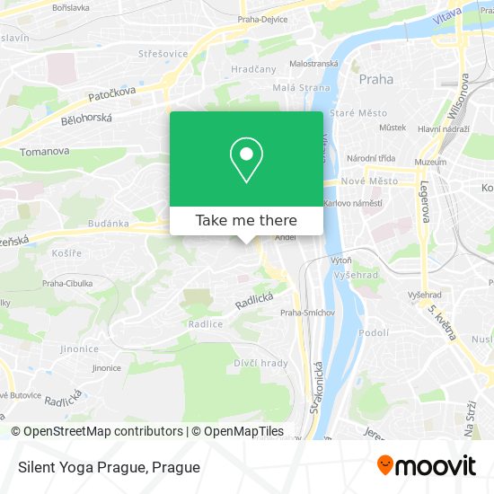 Карта Silent Yoga Prague