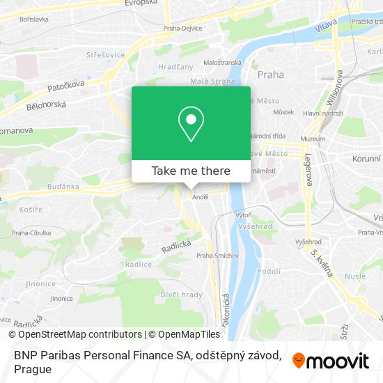 BNP Paribas Personal Finance SA, odštěpný závod map