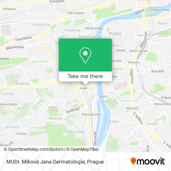 MUDr. Míková Jana-Dermatologie map