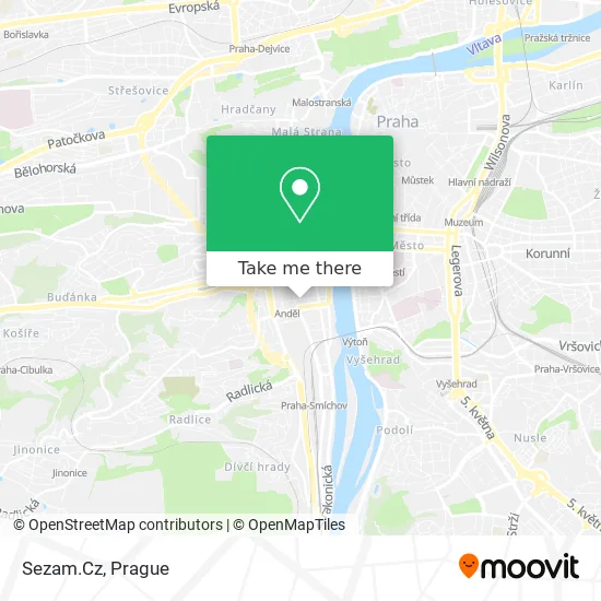 Карта Sezam.Cz
