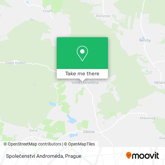 Společenství Androméda map