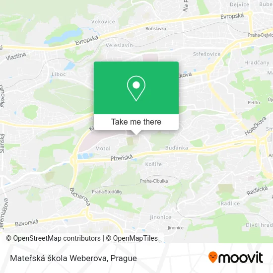 Mateřská škola Weberova map