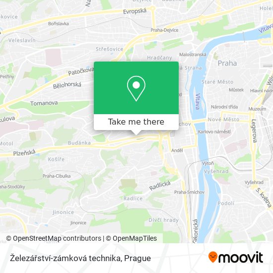 Železářství-zámková technika map