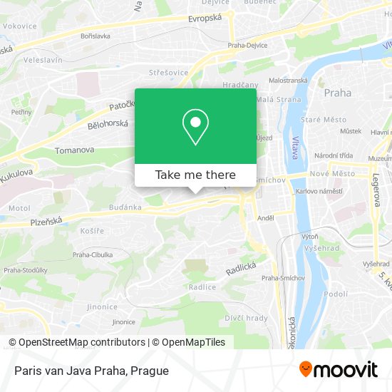 Карта Paris van Java Praha