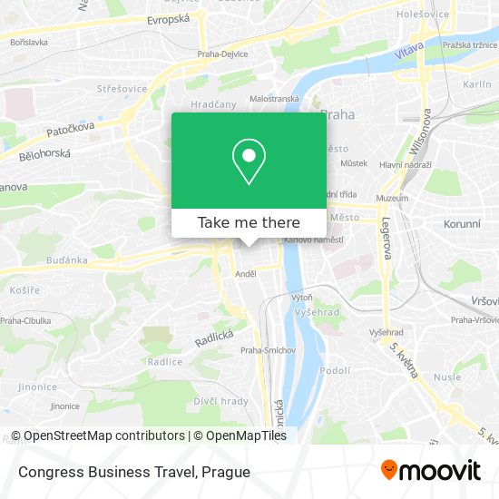 Congress Business Travel map