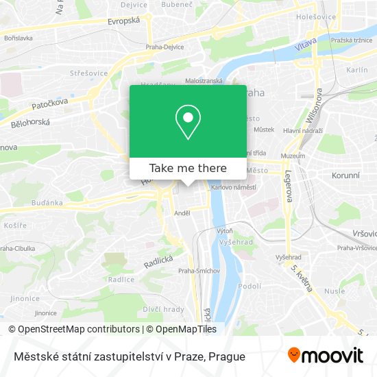 Městské státní zastupitelství v Praze map